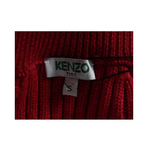 Kenzo Fuchsia Thick Woolen Sweater