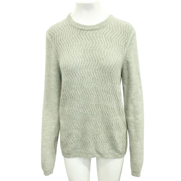 Lanvin Round Neck Sweater With Waves