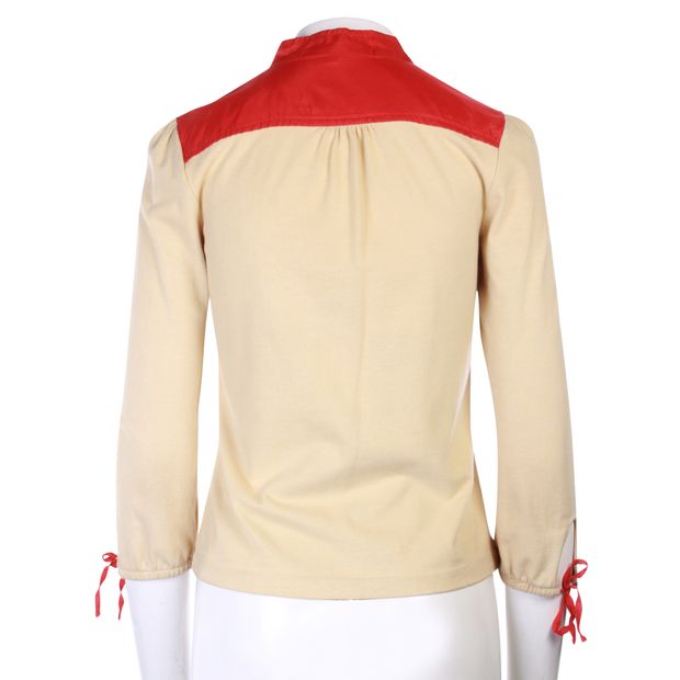 MARC JACOBS Red and Beige Top