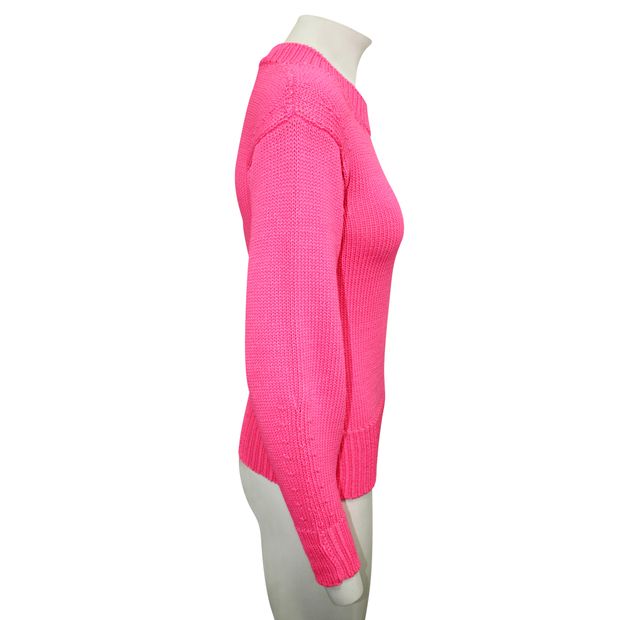ISABEL MARANT ETOILE Neon Pink Knitted Sweater