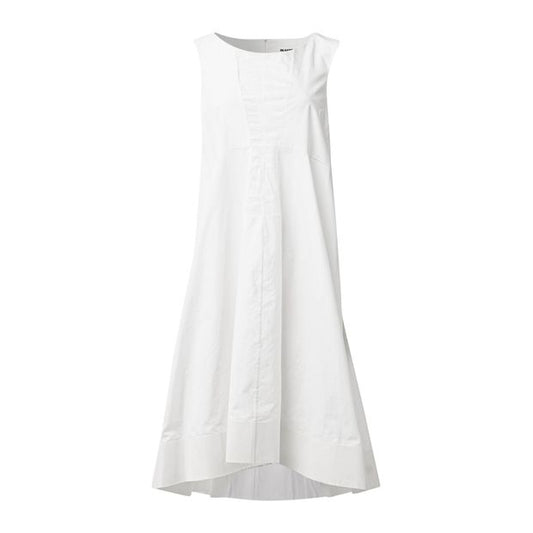 Contemporary Designer Poplin White Dress