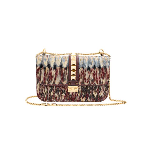 Valentino Limited Edition Embroidered Glam Lock Bag