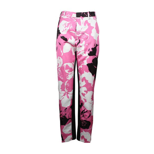 N.21 Pink and White Silk Front Panel Trouser