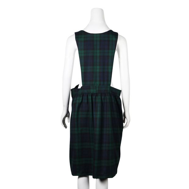 Comme Des Garcons Cdg Green Checkered Dress
