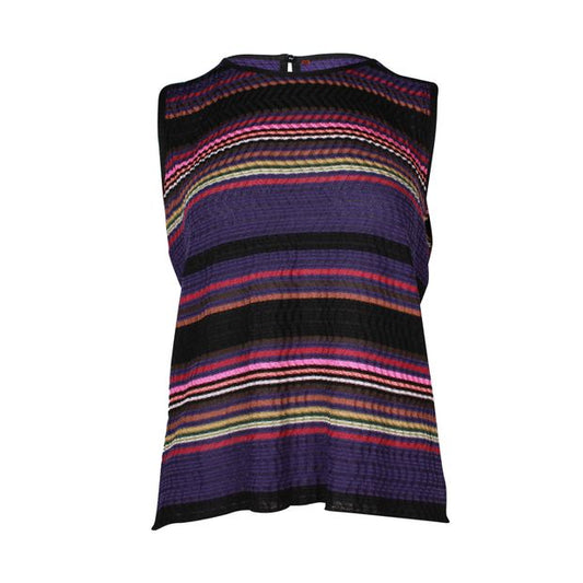 Missoni Sleeveless Top in Multicolor Rayon