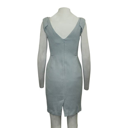 CONTEMPORARY DESIGNER Light Blue Textured Dress