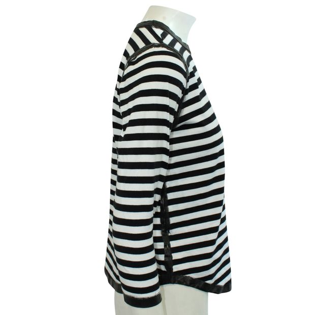 ZADIG & VOLTAIRE Striped Blouse with Painted Edges