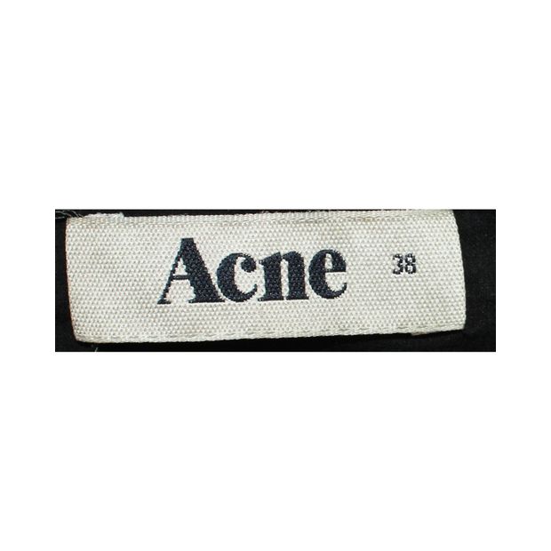 ACNE STUDIOS Black Shirt with Suede Elements