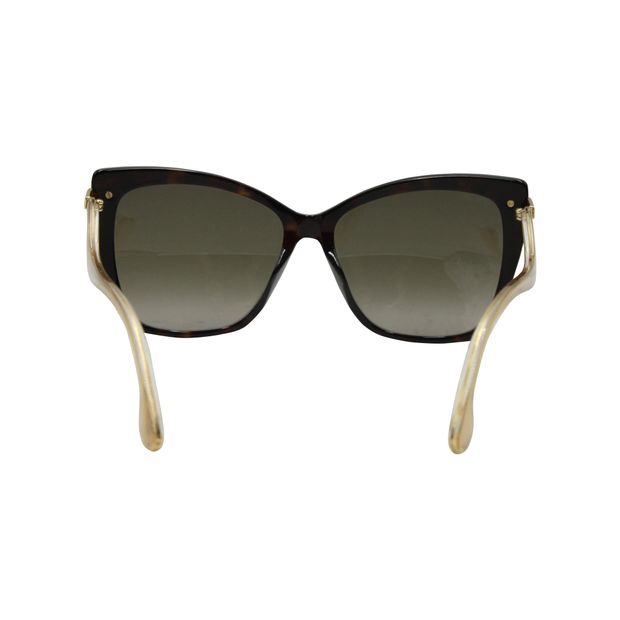 Jimmy Choo Selby Cat-Eye Sunglasses in Black Plastic