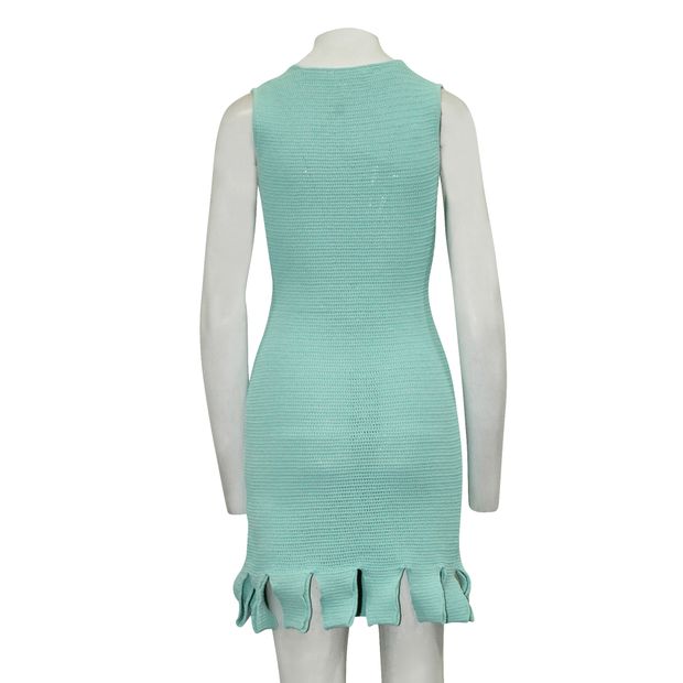 Bottega Veneta Mint Knitted Salon 01 Slim Fit Dress