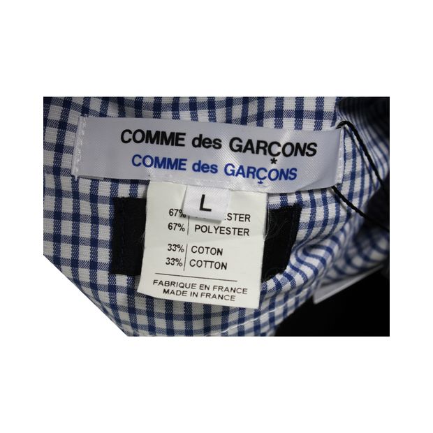 COMME DES GARCONS Blue Check Shirt