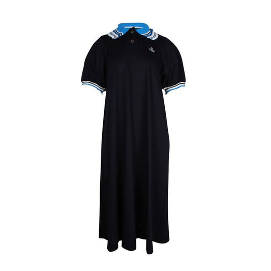 Vivienne Westwood Anglomania Polo Shirt Dress in Navy Cotton