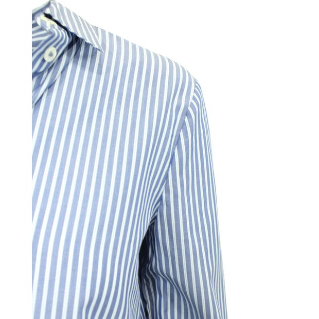 CONTEMPORARY DESIGNER Striped Shirt With Lace Trims