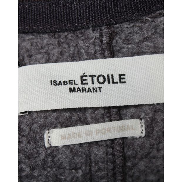 Isabel Marant Etoile Logo Printed Oversized Sweatshirt in Purple Cotton