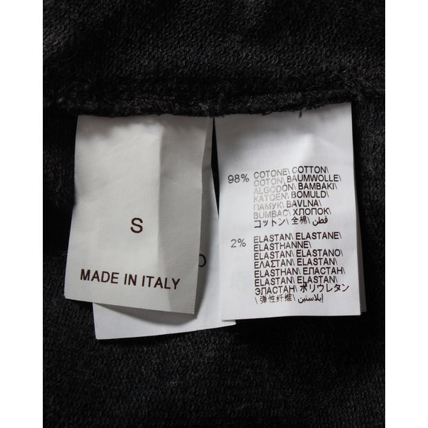 Brunello Cucinelli Floral-Embroidered Sweatshirt in Dark Grey Cotton