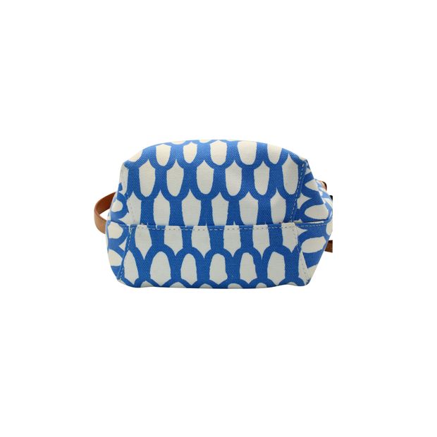 Mansur Gavriel X Marimekko Mini Bucket Bag in Blue Canvas