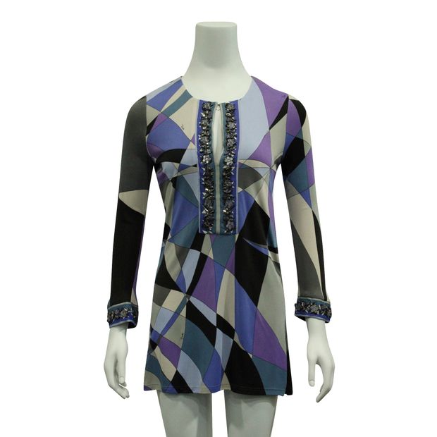 Emilio Pucci Tunic Top With Star Embellishments