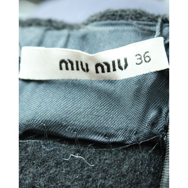 MIU MIU Wool Mini Skirt
