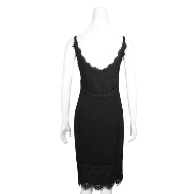 Diane Von Furstenberg Black Lace Dress