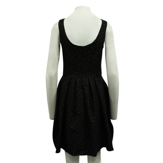 CONTEMPORARY DESIGNER Black Dress with White Dots