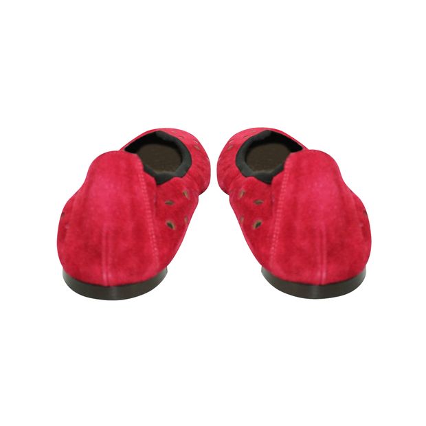MARNI Red Suede Flats