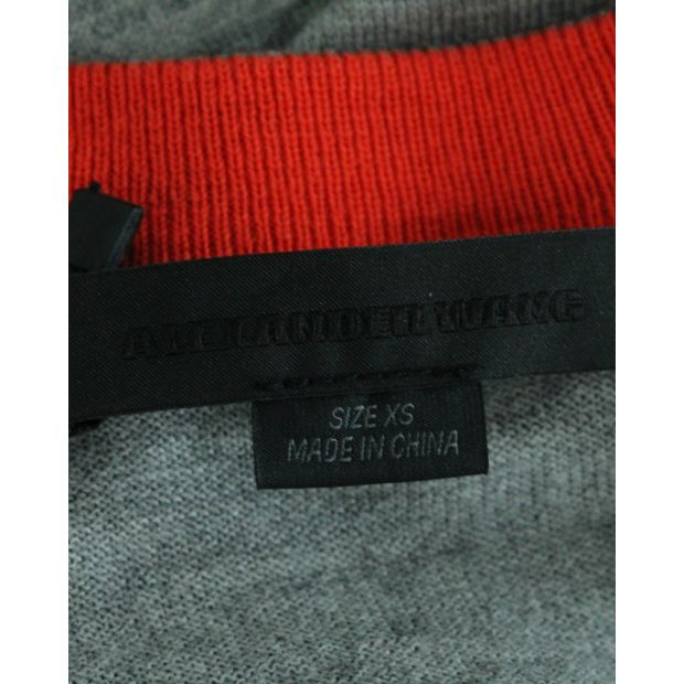 ALEXANDER WANG Grey Blouse/ V-neck Sweater