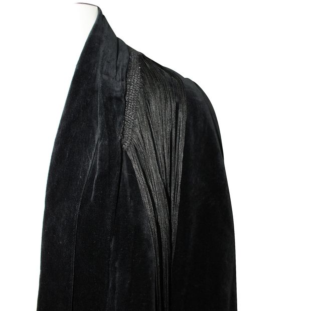 Reformation Black Jacket With Frills