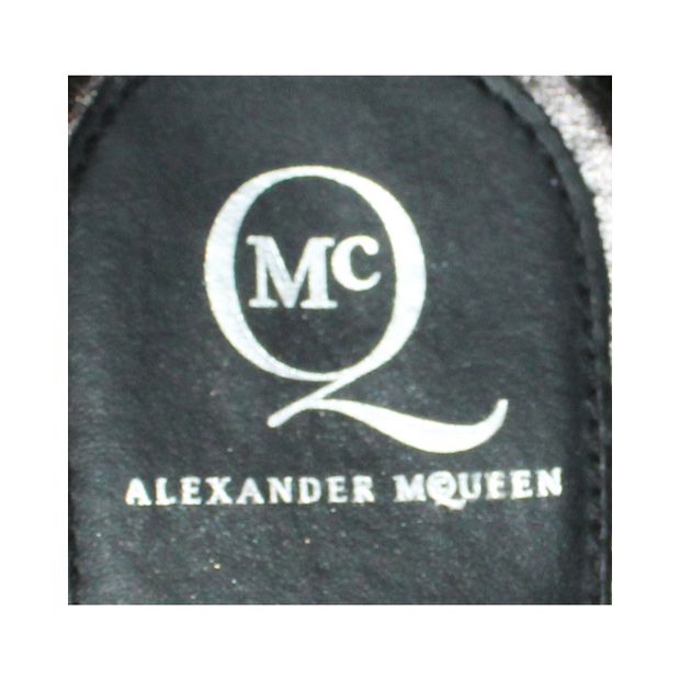 Mcq By Alexander Mcqueen Snakeskin Studded Wedges