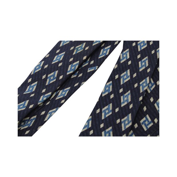 GIORGIO ARMANI Dark Blue Print Tie