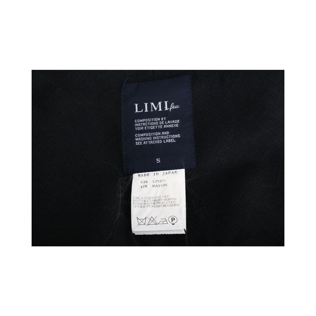 CONTEMPORARY DESIGNER Black Linen Vest