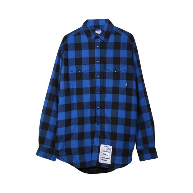 Blue Checked Jacket Spring Summer 2018 Collection Vetements Pour Homme