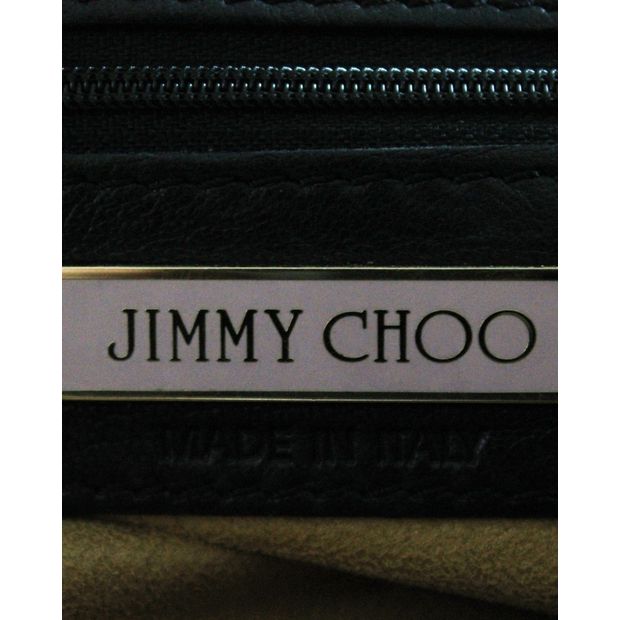 JIMMY CHOO Black Rosalie Tote Bag
