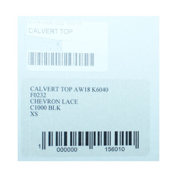 Roland Mouret Black Lace Calvert Top/Body Aw18