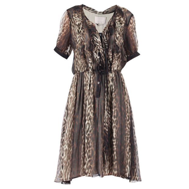 JASON WU Okal Animal-Print Silk-Chiffon Dress