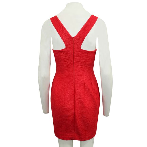 CONTEMPORARY DESIGNER Sleeveless Red Dress