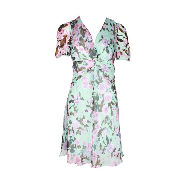 DIANE VON FURSTENBERG Multicolour Feminine Silk Floral Dress