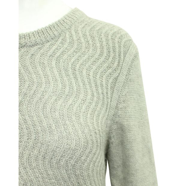 Lanvin Round Neck Sweater With Waves