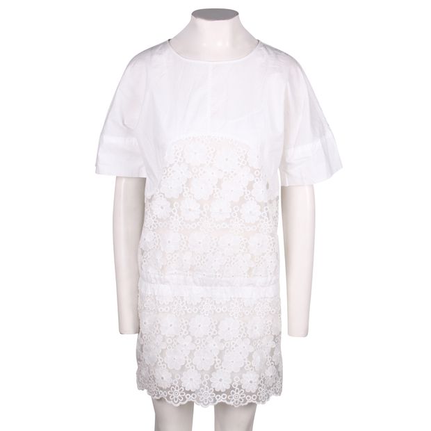 CONTEMPORARY DESIGNER Floral Lace Detail Dress