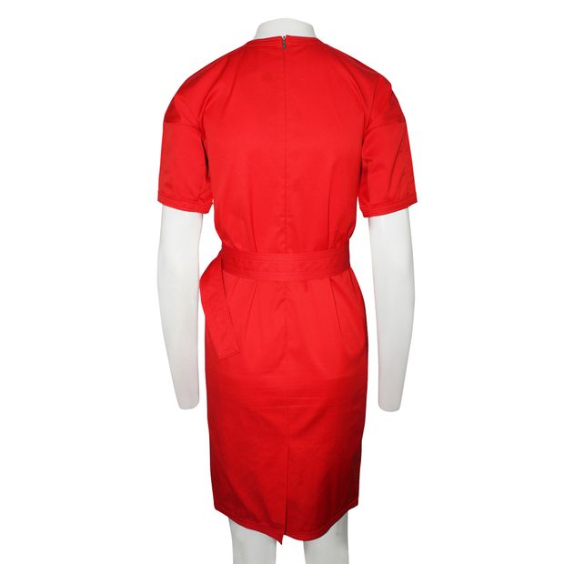 CONTEMPORARY DESIGNER Red Dress with Belt