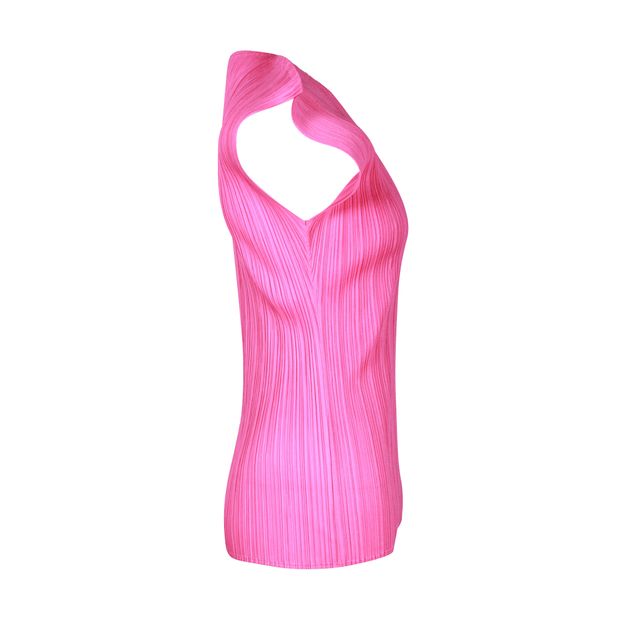 Pleats Please Issey Miyake Monthly Colors July T-Shirt in Pink Polyester