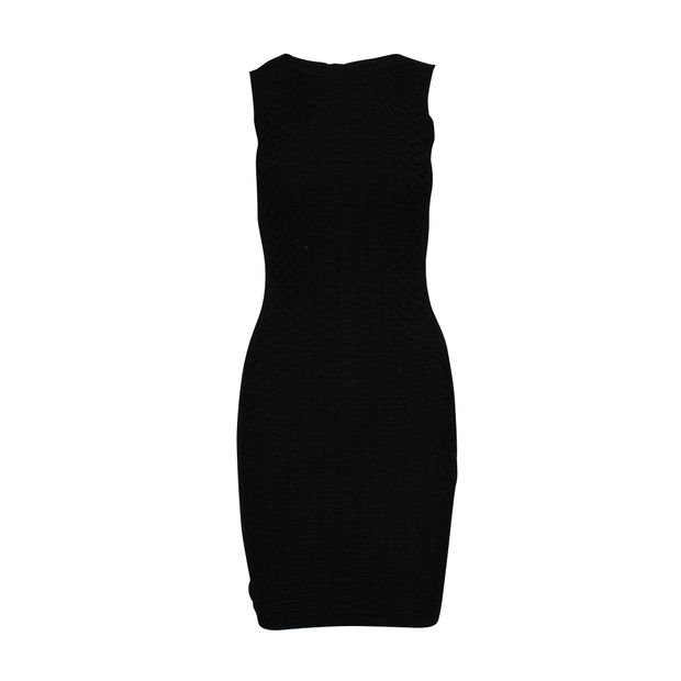 CONTEMPORARY DESIGNER Black Slim Fit Textured Dress