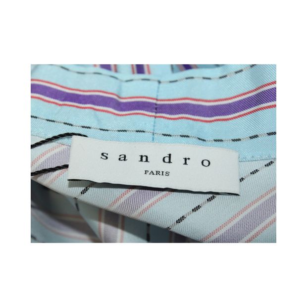 Sandro Striped Long Sleeve Dress