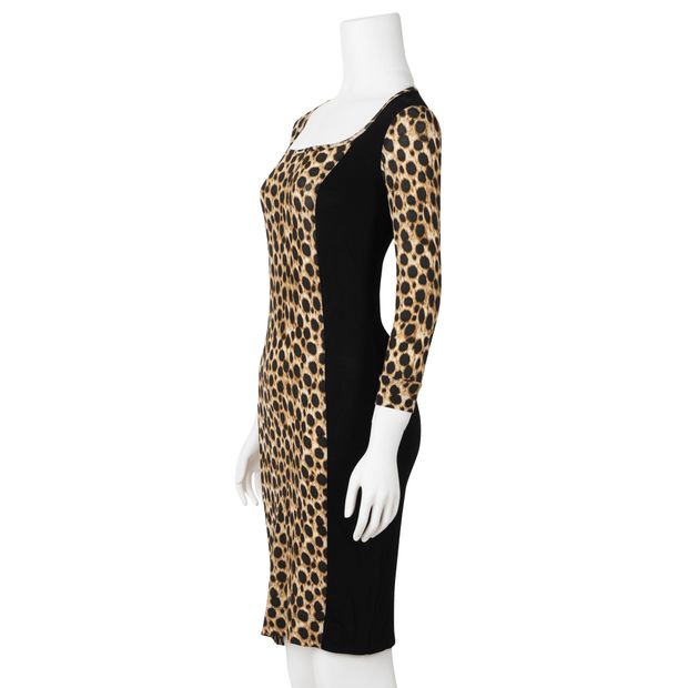 JUST CAVALLI Leopard Print Jersey Dress