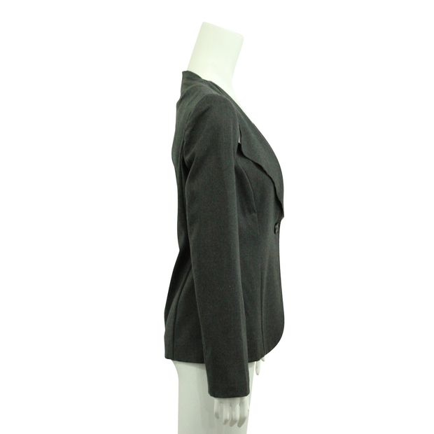 Contemporary Designer Grey Wool Jacket