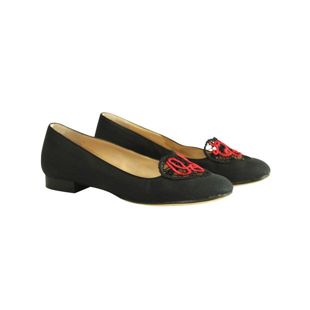 CHARLOTTE OLYMPIA Fabric Loafers
