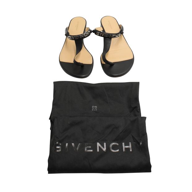 Givenchy Givenchy Black Elba Thong Sandals