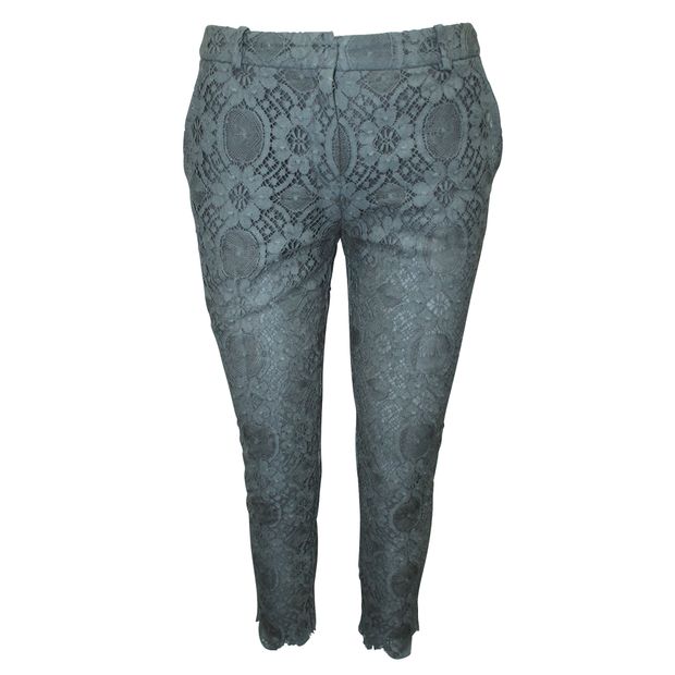 Valentino Grey Lace Pants