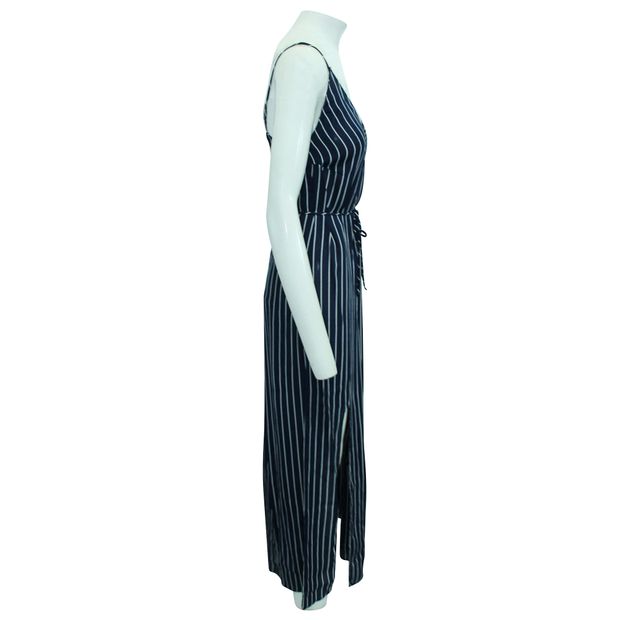 REFORMATION Maxi Striped Dress with opening at the back