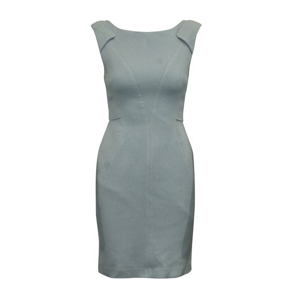 CONTEMPORARY DESIGNER Light Blue Textured Dress