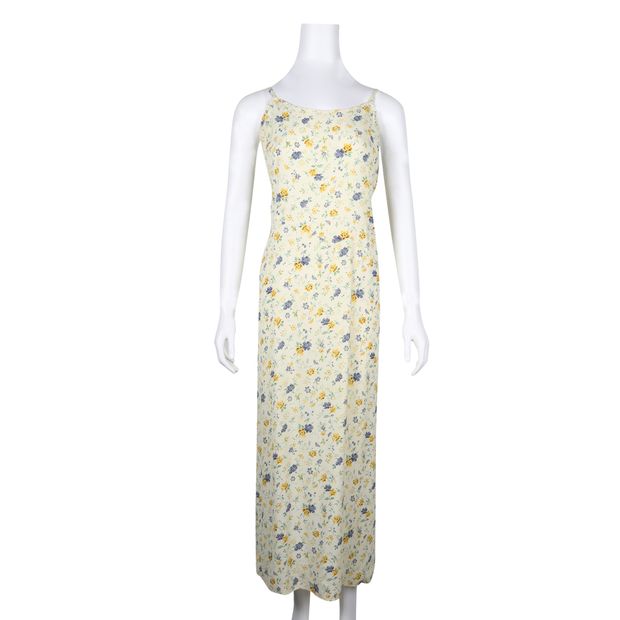 CONTEMPORARY DESIGNER Yellow Floral Summer Dress